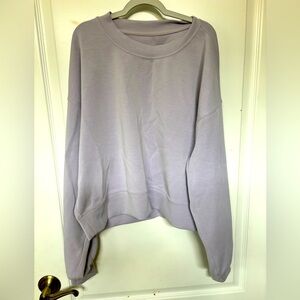 Lululemon softstreme perfectly oversized cropped sweatshirt.  Size 8
